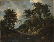 Jacob van Ruisdael The Forest Stream USA oil painting artist